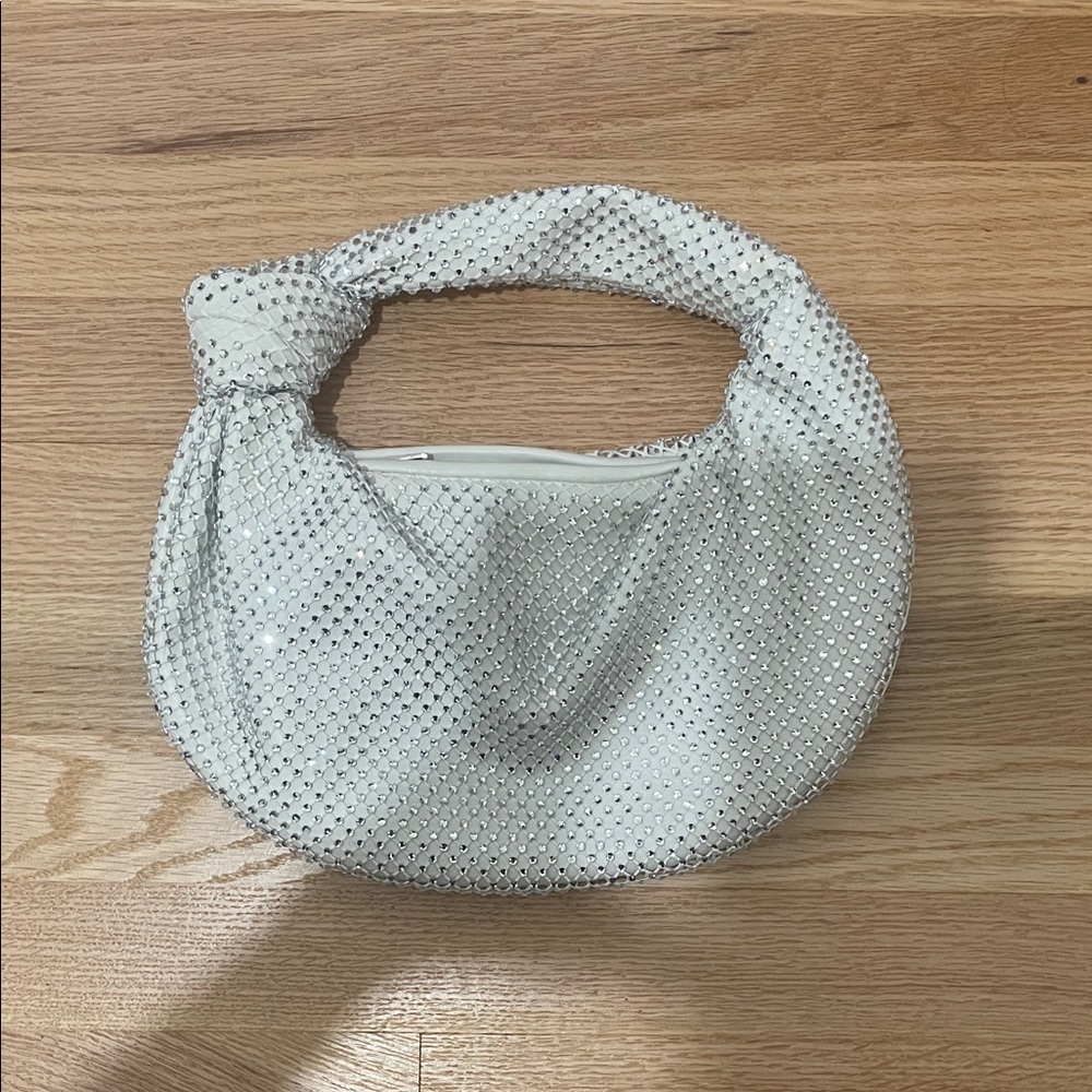 Elegant White Studded Women's Bag